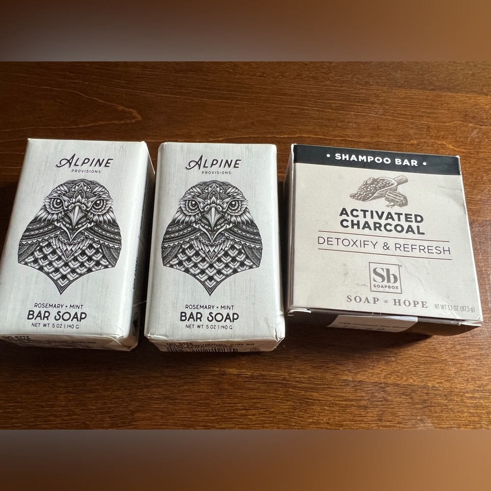 Bundle vegan bar shampoo + natural bar soap